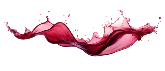 Schilderijen op glas red wine splash © Tony A