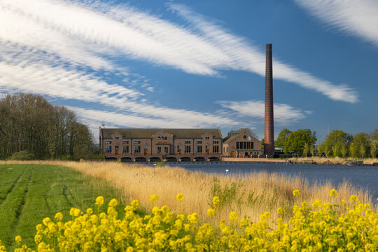 Ir. D. F. Woudagemaal is the largest steam pumping station ever built in world, UNESCO site, Lemmer, Friesland, Netherlands