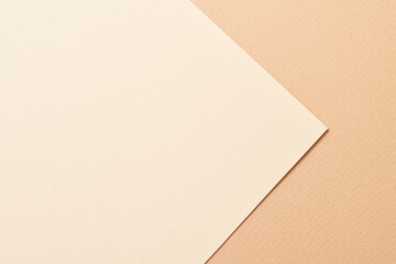 Rough kraft paper background, paper texture beige sand colors. Mockup with copy space for text