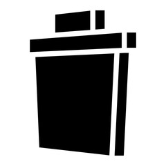 trash bin glyph 