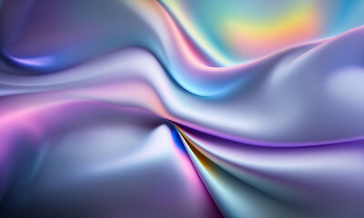 A close up of a very colorful background, flowing silk sheets