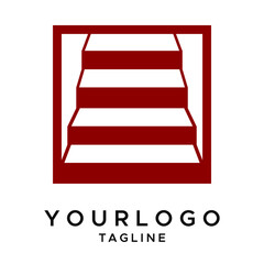 Stairs Logo Design Vector, Stairs Logo 