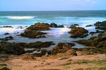 Surf Breaking Asilomar State Marine Reserve California