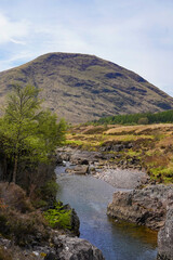 The River Coe in Glen Coe in the Scottish highlands