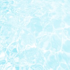 abstract blue swimming pool water background and sun light