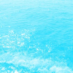 abstract blue swimming pool water background and sun light
