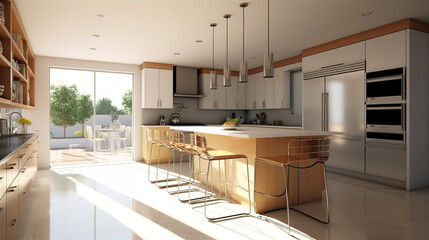 Modern kitchen design inspiration - AI Generated