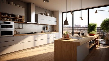 Modern kitchen design inspiration - AI Generated