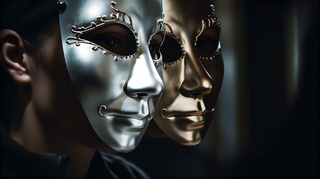 Theatrical Masks Images – Browse 209 Stock Photos, Vectors, and Video