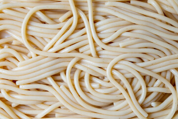 close up of a bowl of spaghetti pasta texture background. italian food