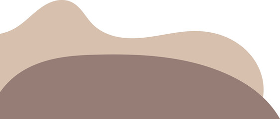 beige wavy corner. fluid corner illustration suitable for background, layout, banner.