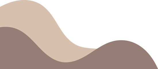 beige wavy corner. fluid corner illustration suitable for background, layout, banner.