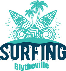 Naklejka premium Blytheville US cities t-shirt designs. Vector illustration. T-Shirt Design United States Of America