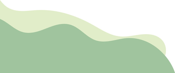 sage wavy corner. fluid corner illustration suitable for background, layout, banner.