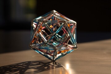 a crystal with an infinite number of rotational symmetries, created with generative ai