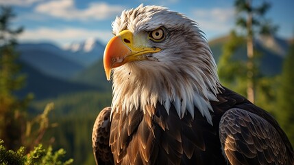 Obraz premium Big Eagle wildlife bird AI generated image
