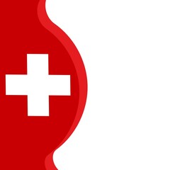 Fototapeta premium The Swiss National Day is the national holiday of Switzerland, set on 1 August.