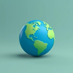 Fototapeta premium Globe earth shape illustration travel destination, AI Generated