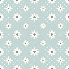 Daisy seamless pattern