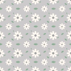 Fototapeta na wymiar Daisy seamless pattern