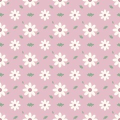 Daisy seamless pattern