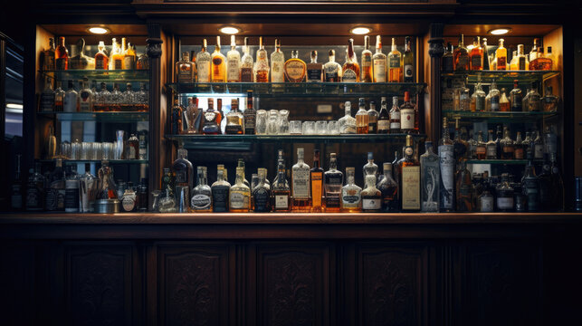 Liquor bar background