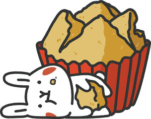 rabbit with traditional steamed cake