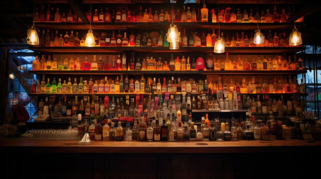 Liquor bar background