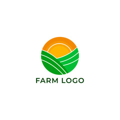 ILLUSTRATION ABSTRACT FARM AGRICULTURE SIMPLE LOGO ICON TEMPLATE DESIGN VECTOR