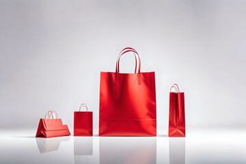 red shopping bag generative in ai