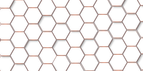 Background with white and black lines 3d Hexagonal structure futuristic white background and Embossed Hexagon , honeycomb white Background ,light and shadow ,Vector.