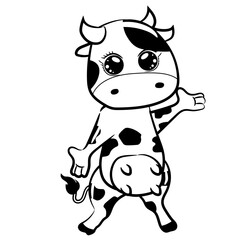 cow cartoon illustration