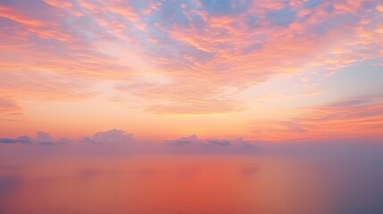Fototapeta premium Sunset aerial view background, illustration for product presentation and template design.