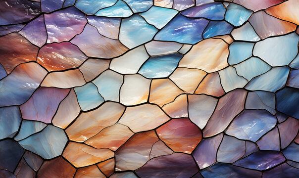 Abstract colored texture of natural mother-of-pearl stone.