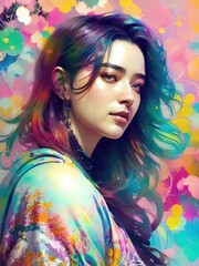 Magic Rainbow Woman