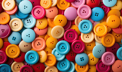 Colored background of buttons of different sizes and shapes.