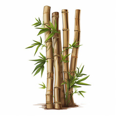 Fototapeta premium bamboo or bamboo shoots