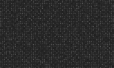 Transparent Abstract Digital Vector Background: Moving White Flashing Dots in a Matrix or Digital Board Style.