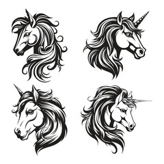Horse head logo Vector Illustration
