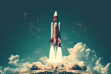 Shuttle fire off rocket science space ship discovery sky technology orbit propulsion launch spaceship exploration
