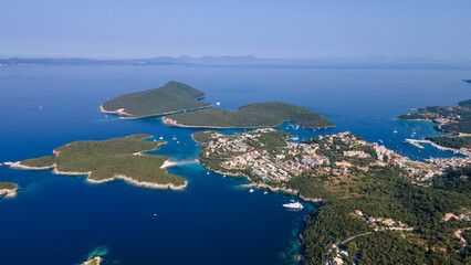 Obraz premium aerial view of a caribbean island