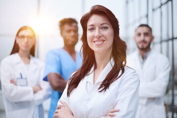 Medical team looking at the camera and smiling