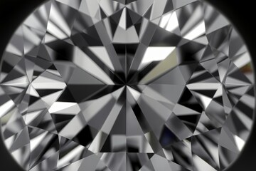 A Close Up Of A Diamond On A Black Background