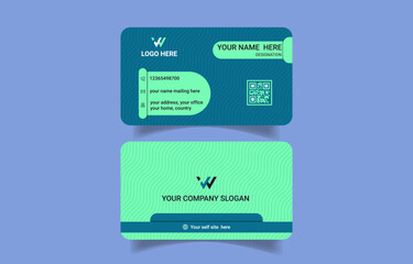 Modern unique  business card design template