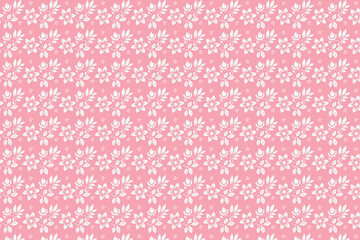 pink texture with white flowers floral background