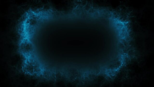 Blue grunge transient electric effect border background