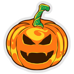 halloween pumpkin head