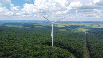 Wind Turbine In The Mountains