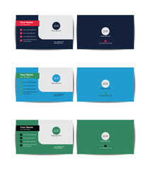 Creative & modern visiting card aka business card template