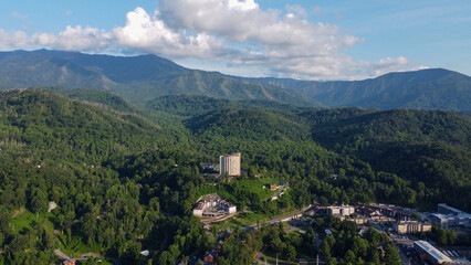 Fototapeta na wymiar Gatlinburg, Tennessee in the Great Smoky Mountains